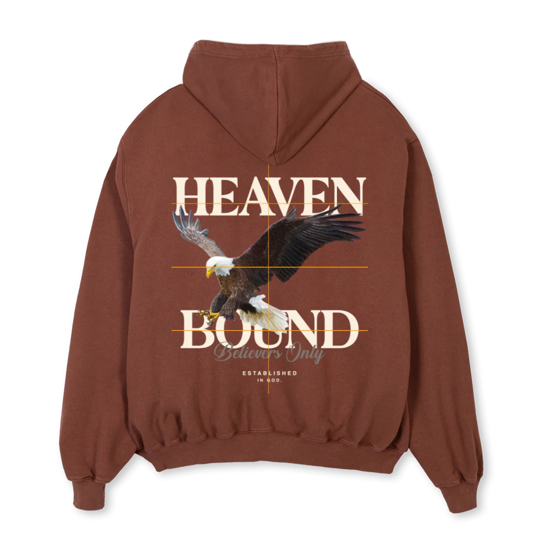 HBBROWNHOODIE Vintage Brown Oversized Hoodie. - Image 2