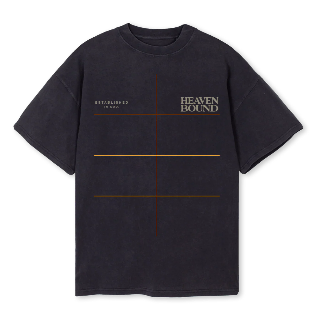 HBEAGLE Vintage Black Oversized Tee.