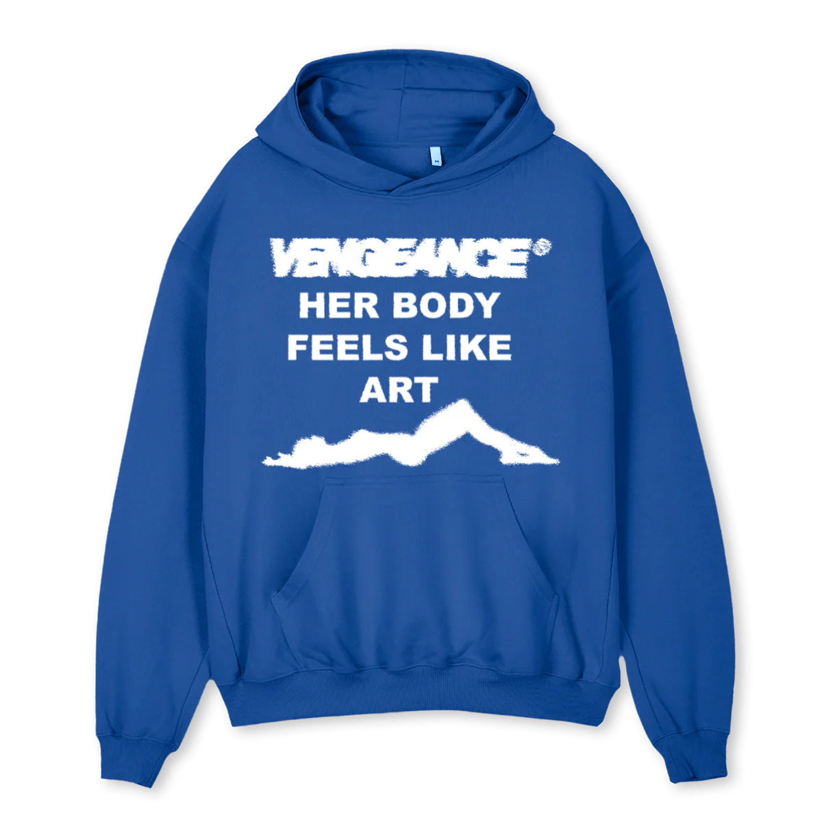 HBFLSSAMPLE Cobalt Blue Oversized Hoodie.