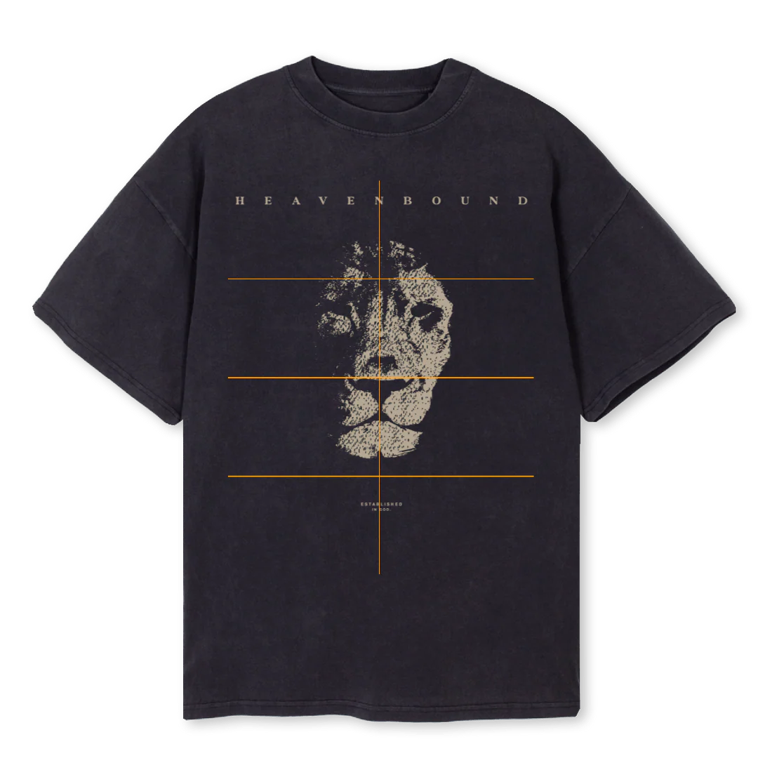 HBTIGEROSZDVERONE Vintage Black Oversized Tee.