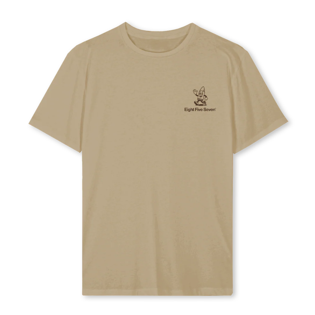 HCM EFS BRAUN Vintage Dune Regular Tee.
