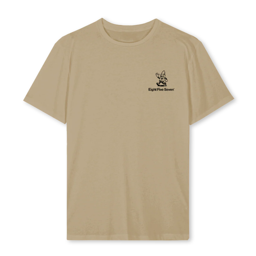 HCM EFS SCHWARZ Vintage Dune Regular Tee.