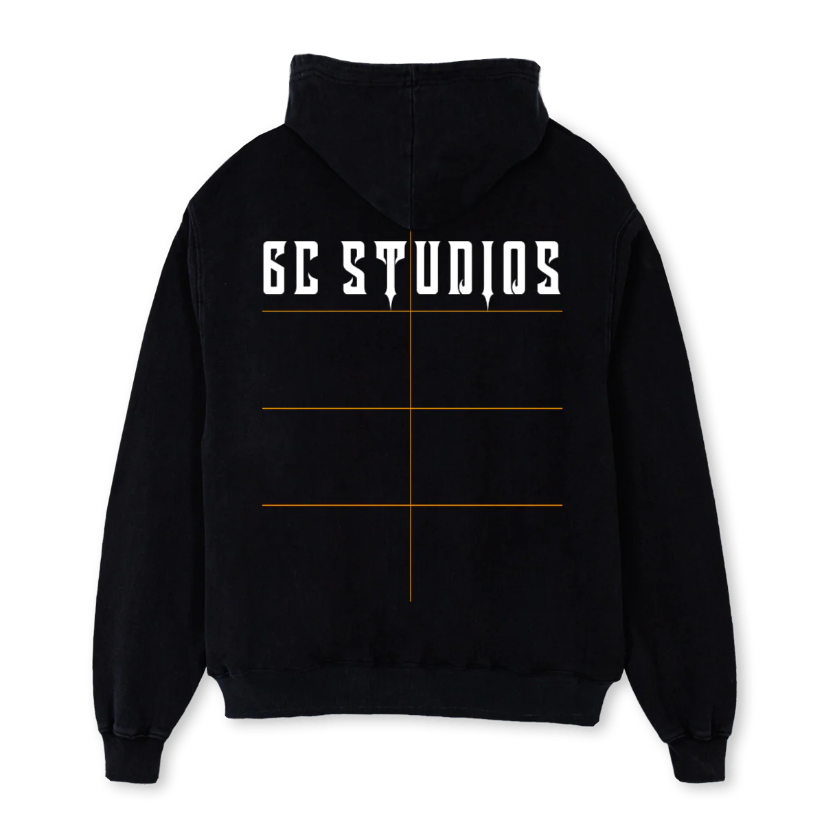HDB Black Oversized Hoodie. - Image 2