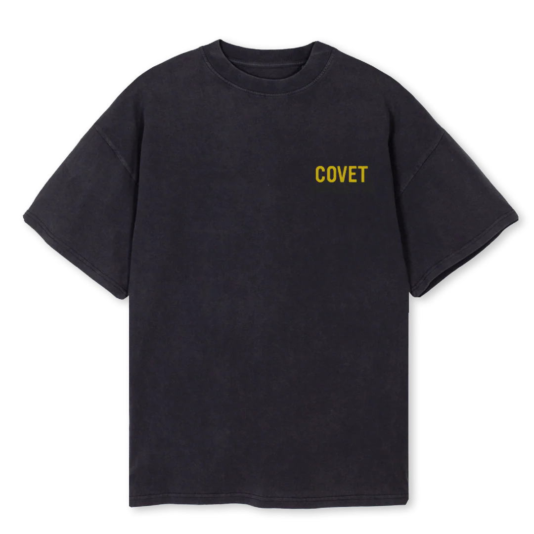 HEALTHYYYY Vintage Black Oversized Tee.