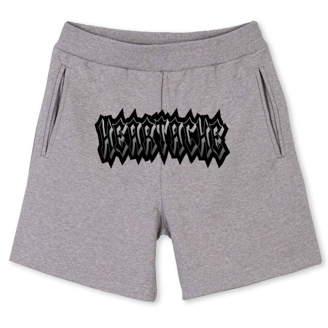HEARTACHE Grey Marl Sweatshorts.