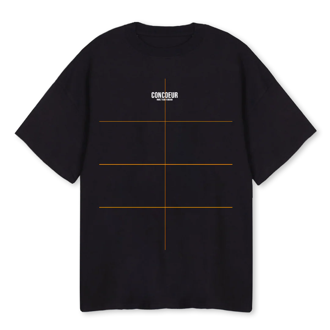 HEARTMIND EINS Black Oversized Tee.