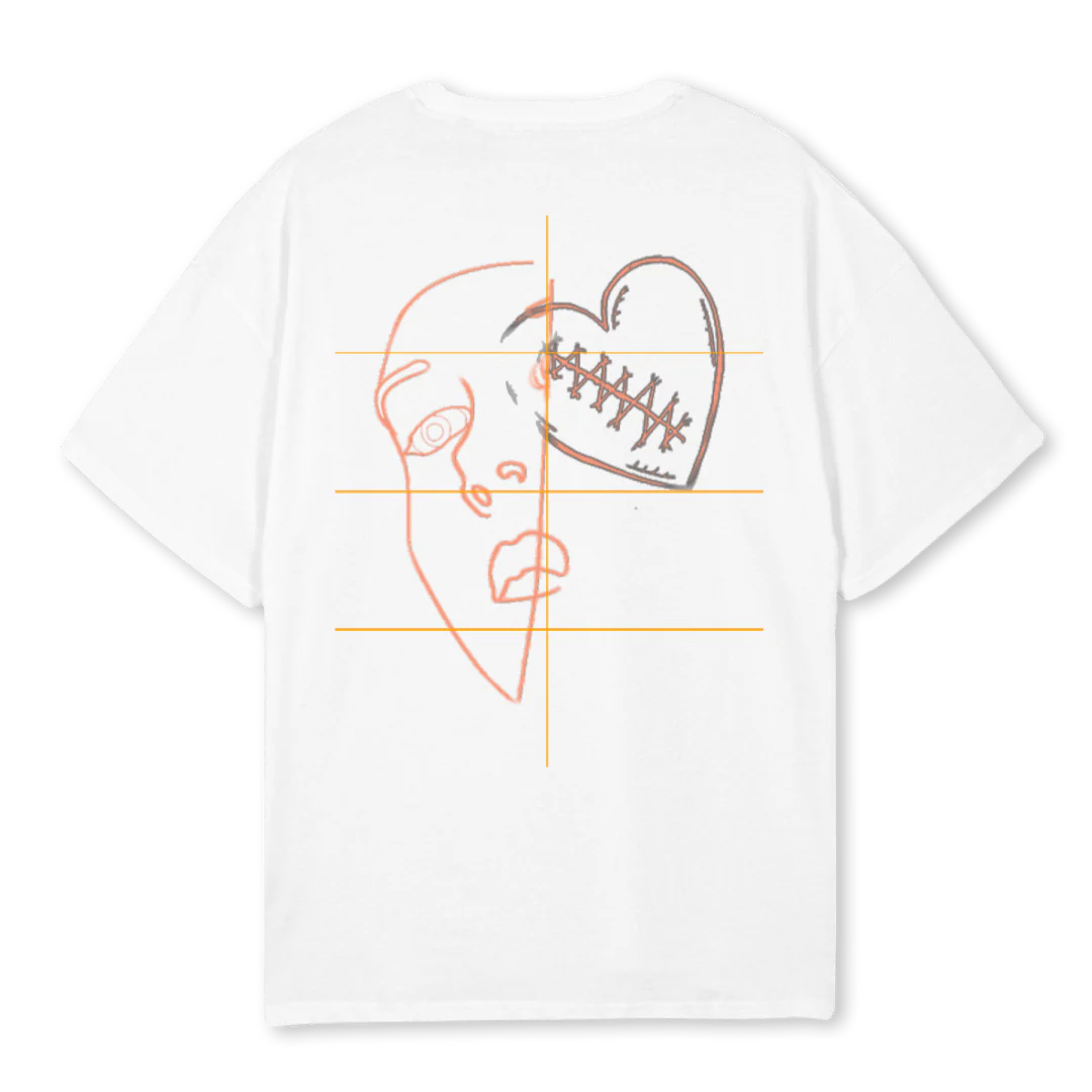 HEARTMIND ZWEI White Oversized Tee. - Image 2