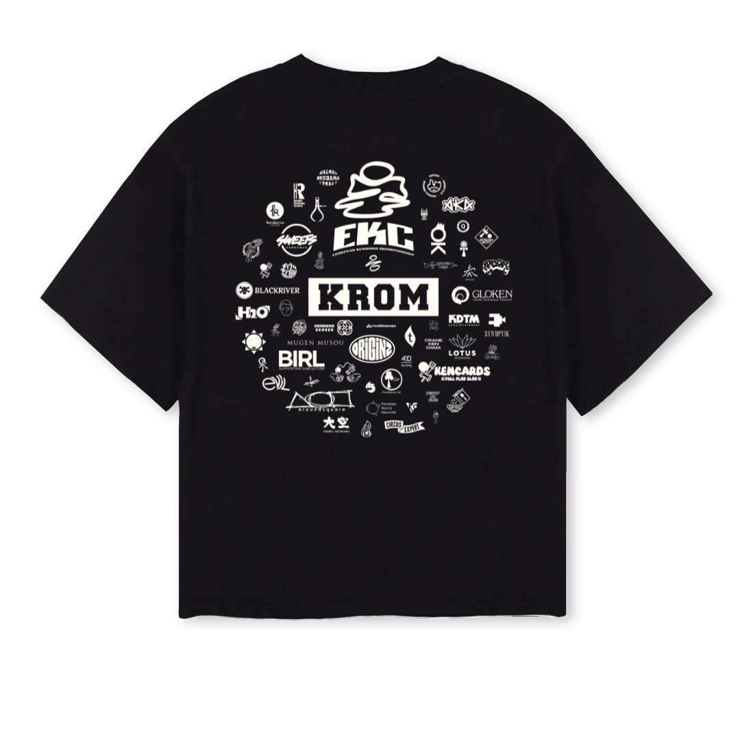 EKCTWENTYSIX_ B Black Oversized Boxy Tee. - Image 2