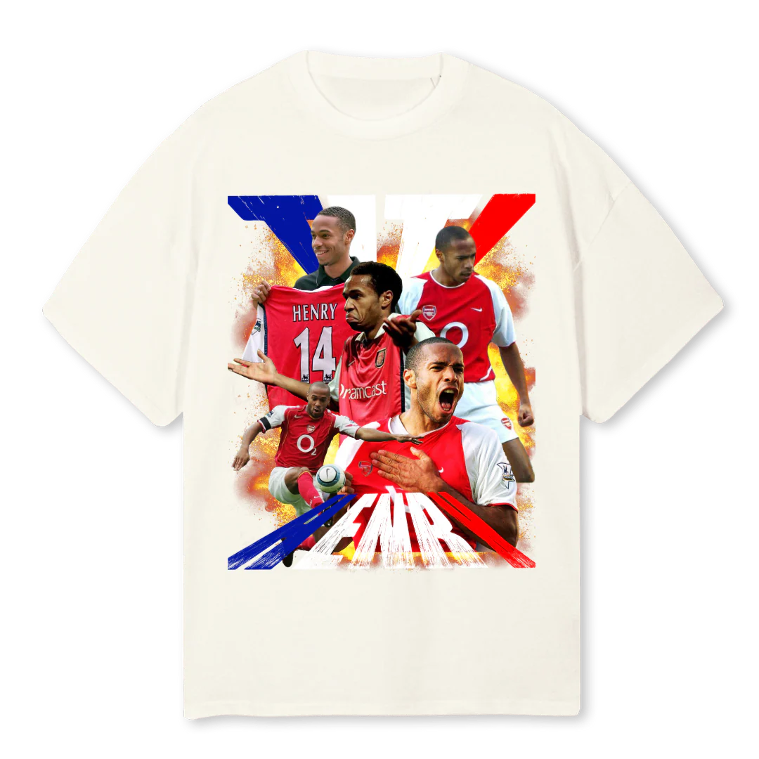 HENRY Cream Oversized Tee.