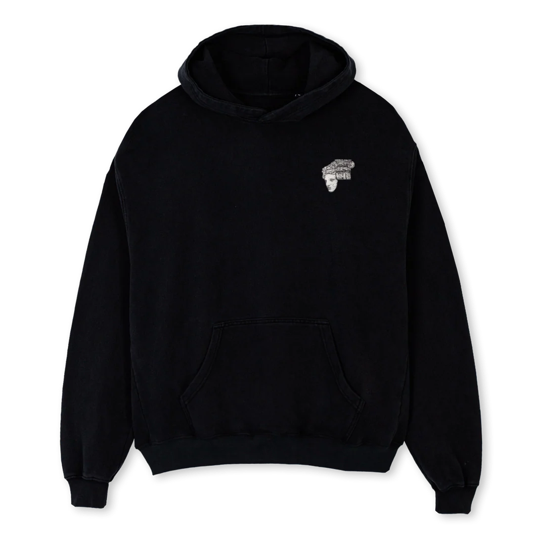 HERACLES HOODI Black Oversized Hoodie.