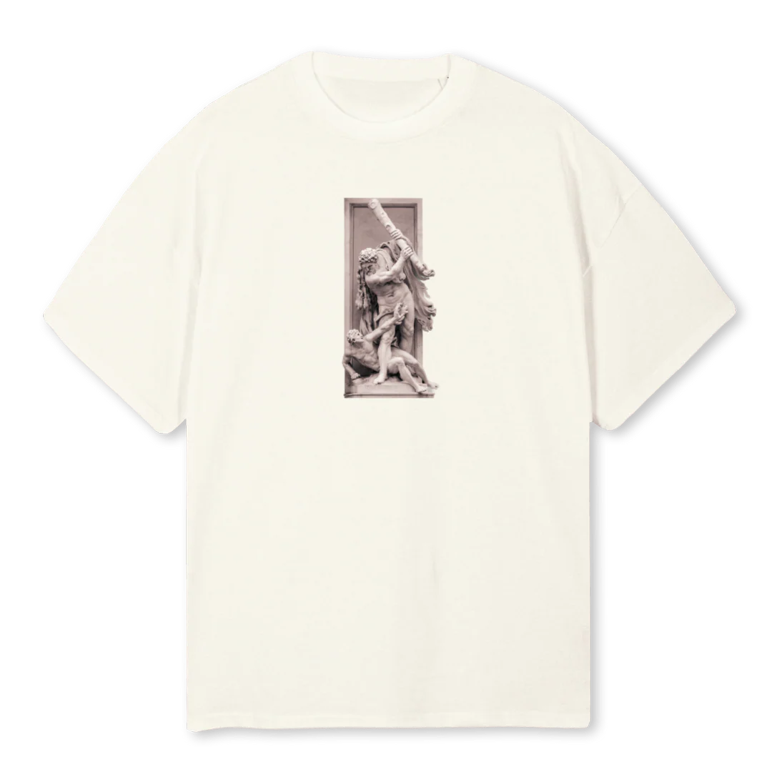HERACLES T Cream Oversized Tee.