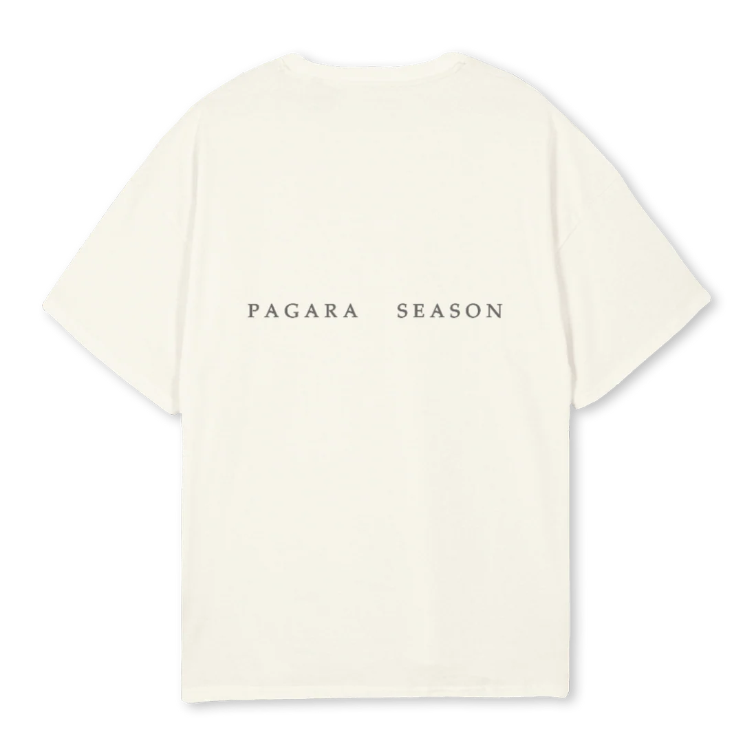 HERACLES T Cream Oversized Tee. - Image 2