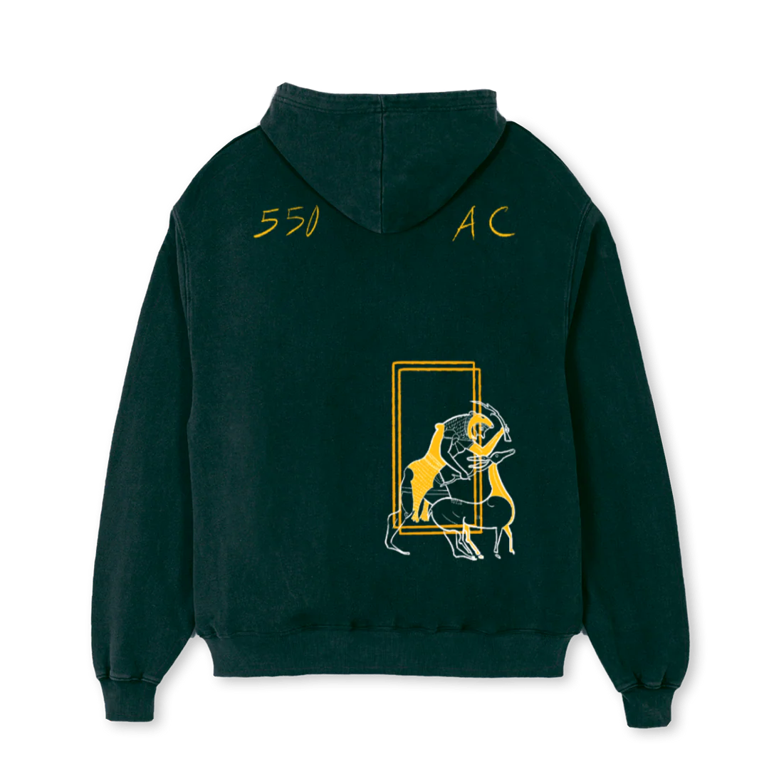 HERACLES Wild Green Oversized Hoodie. - Image 2
