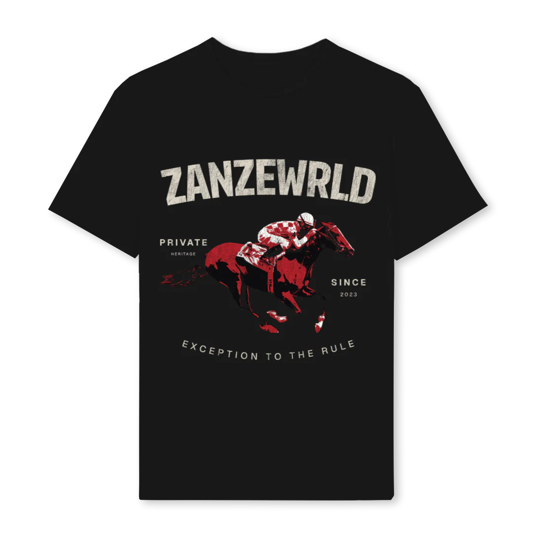 ZANZEHERITAGE_B Black Regular Tee.