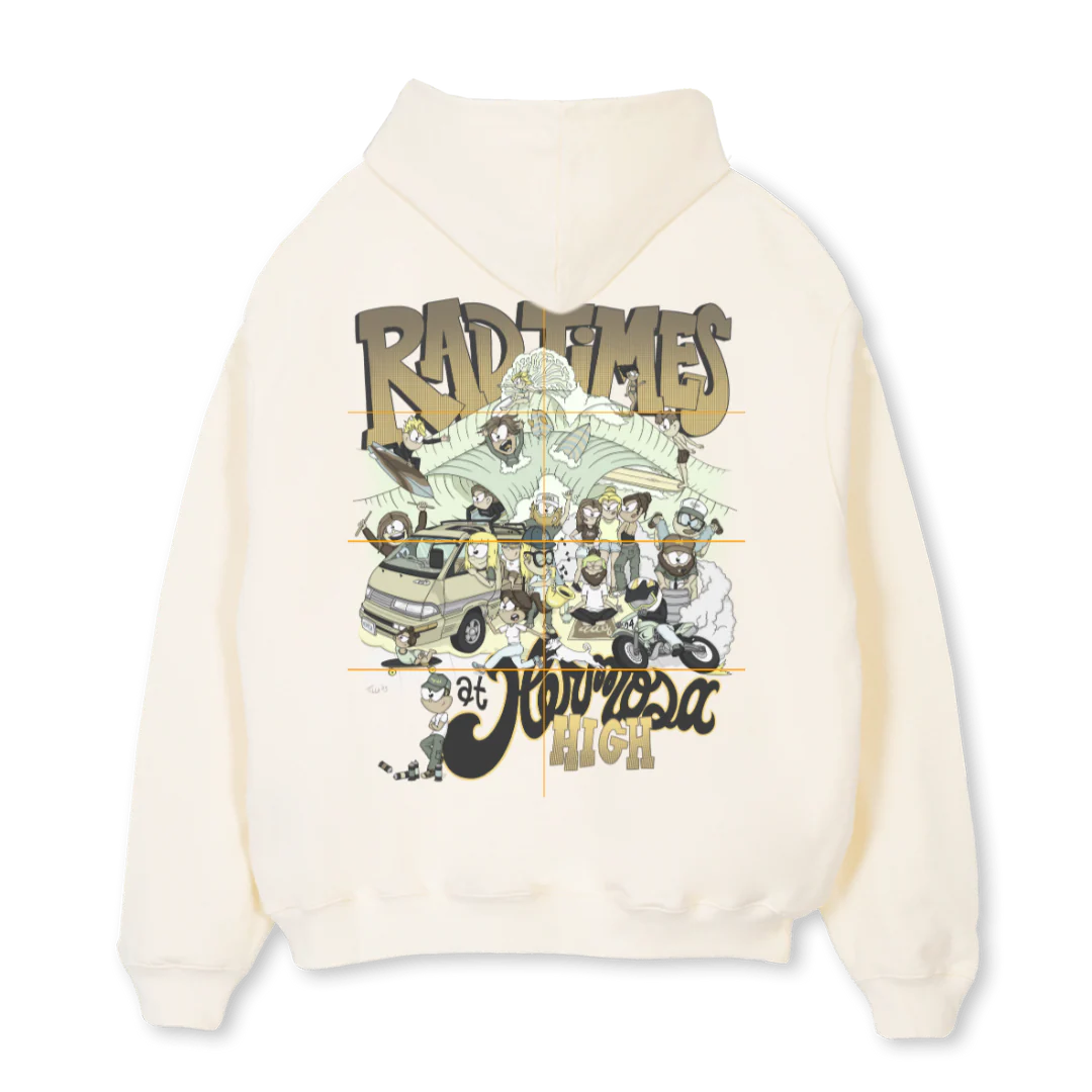 HERMOSAONE Cream Oversized Hoodie. - Image 2