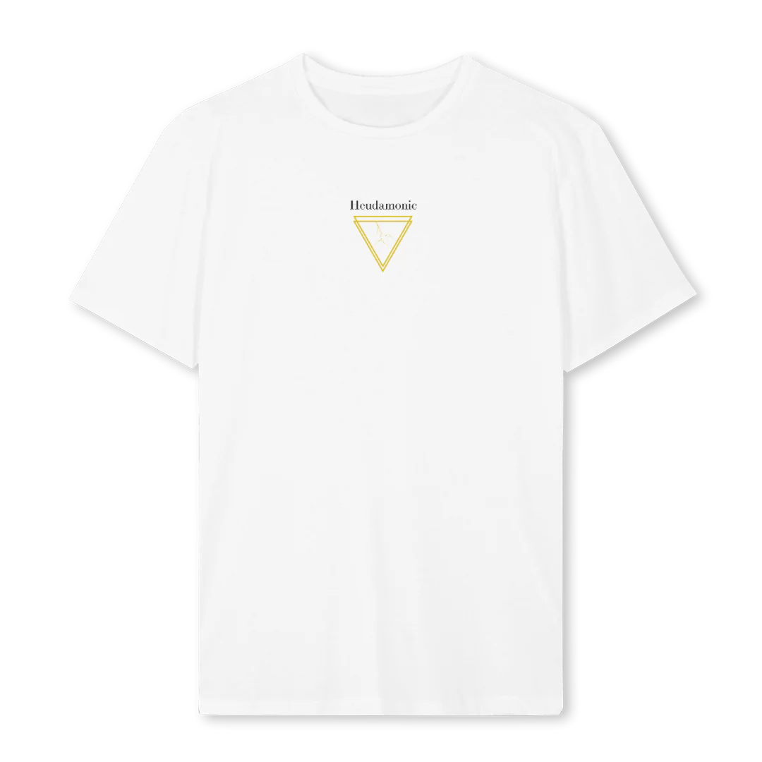 HEUDAMONIC White Regular Tee.