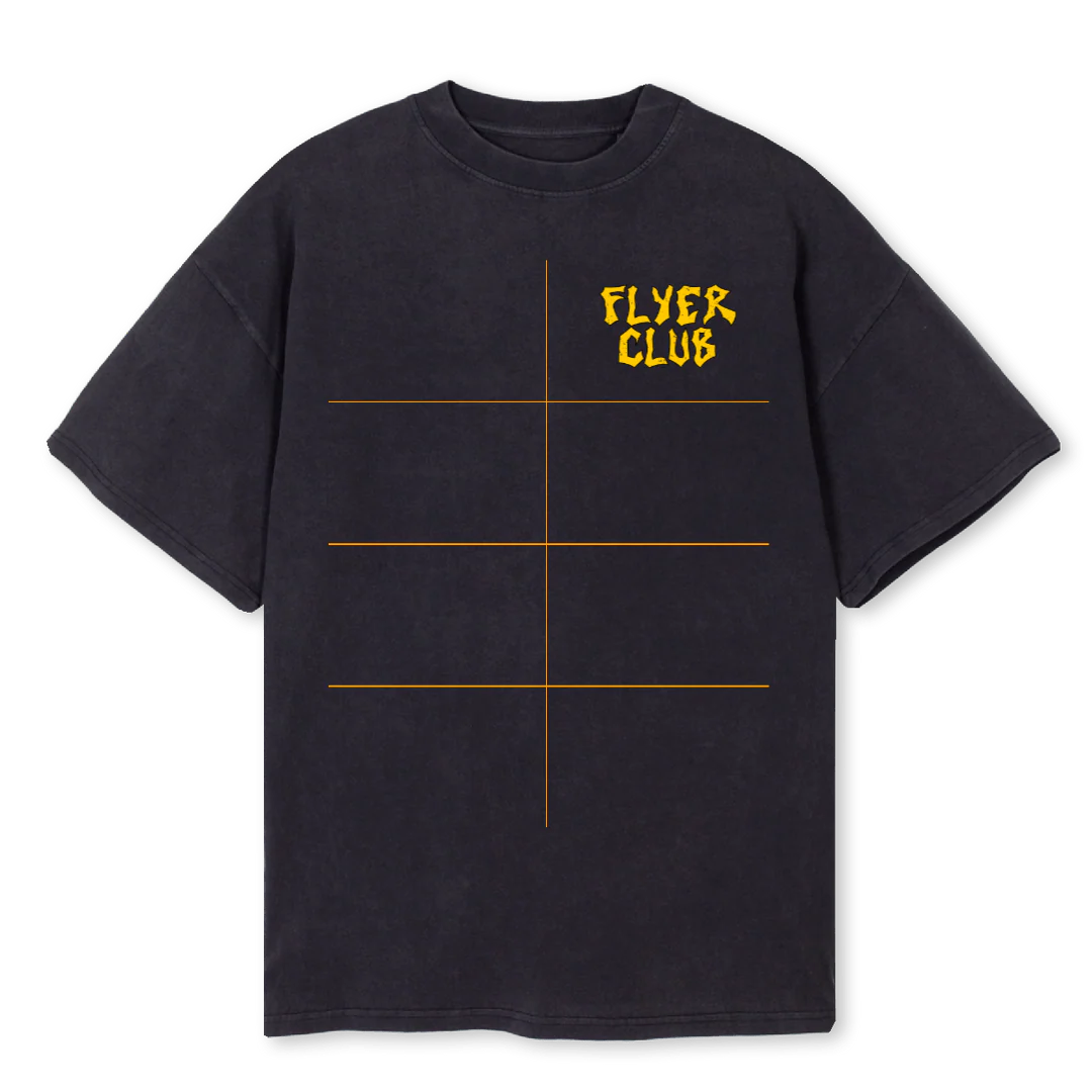HFC T 3 Vintage Black Oversized Tee.