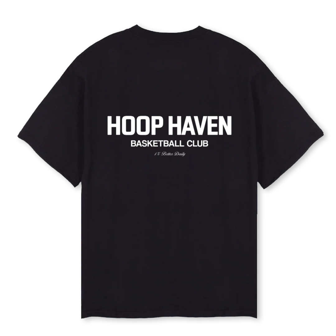 HHBASKETBALLCLUB Black Oversized Tee. - Image 2