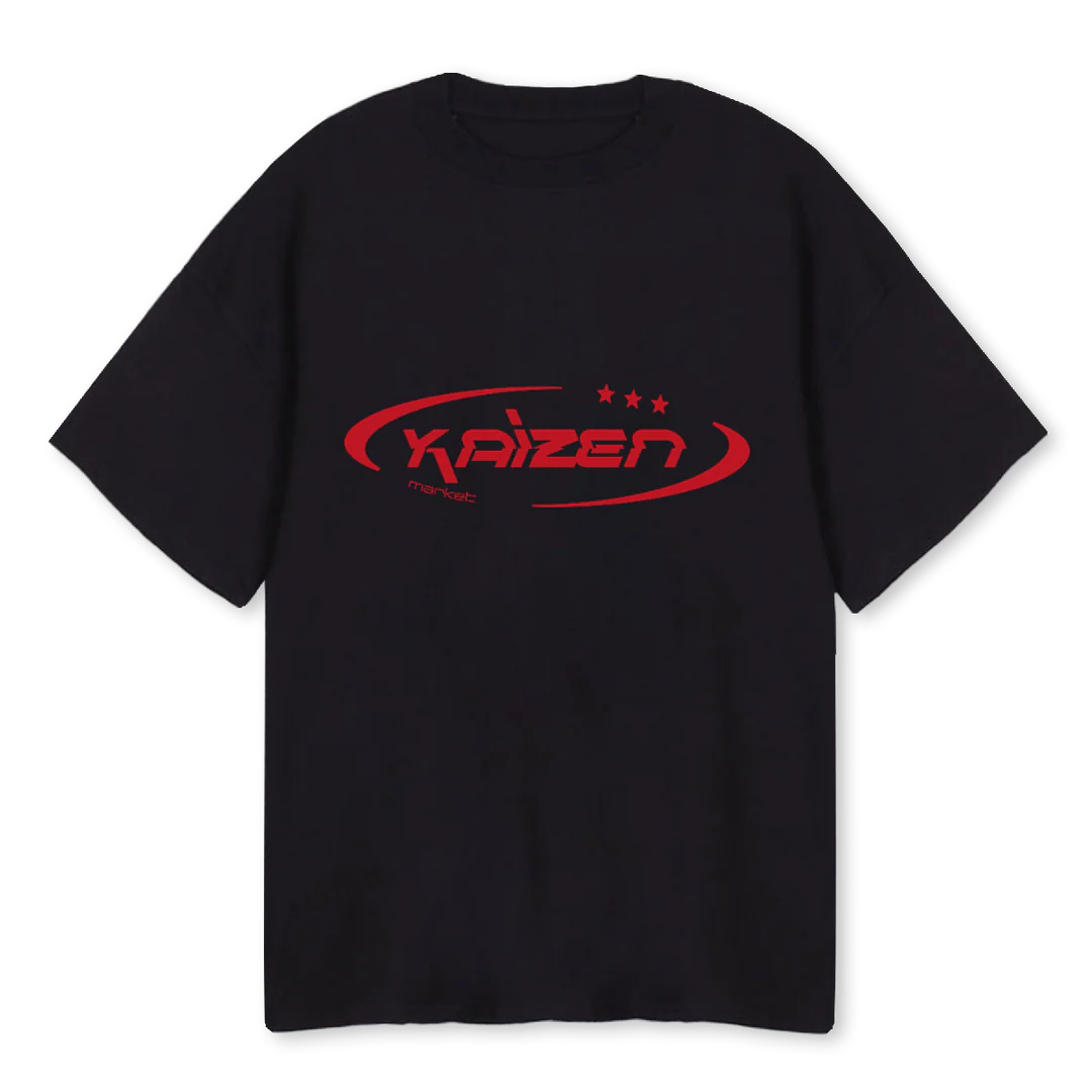 HI JACKER Black Oversized Tee.