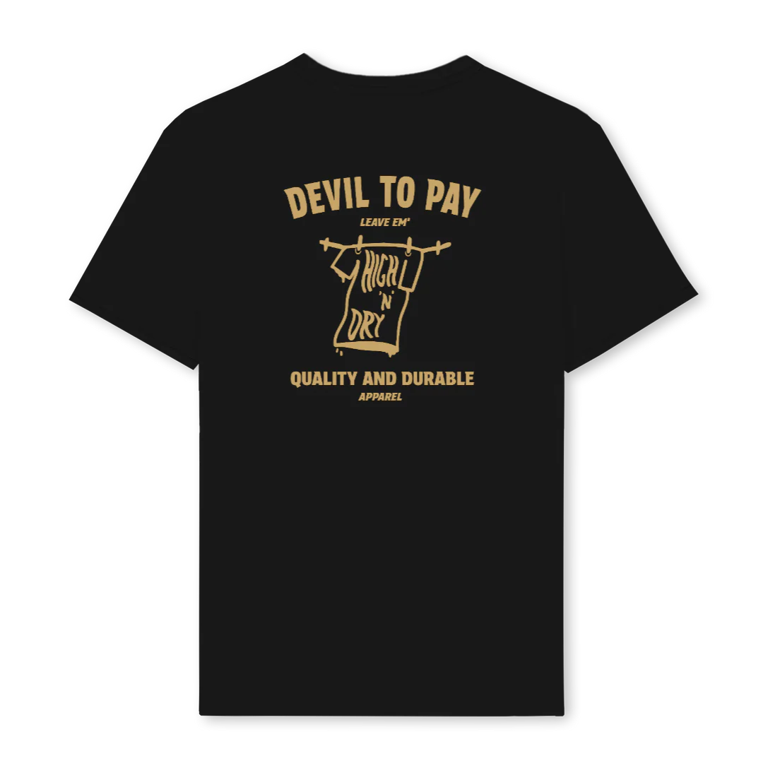 HIGHNDRY Black Regular Tee. - Image 2
