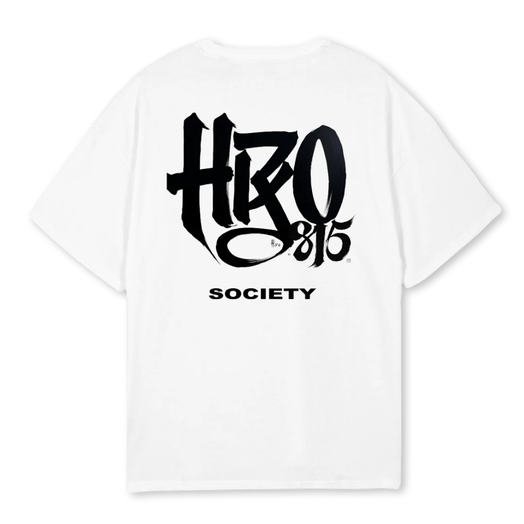 HIROART White Oversized Tee. - Image 2