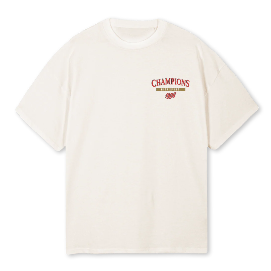 HITR FINALS Vintage White Oversized Tee.