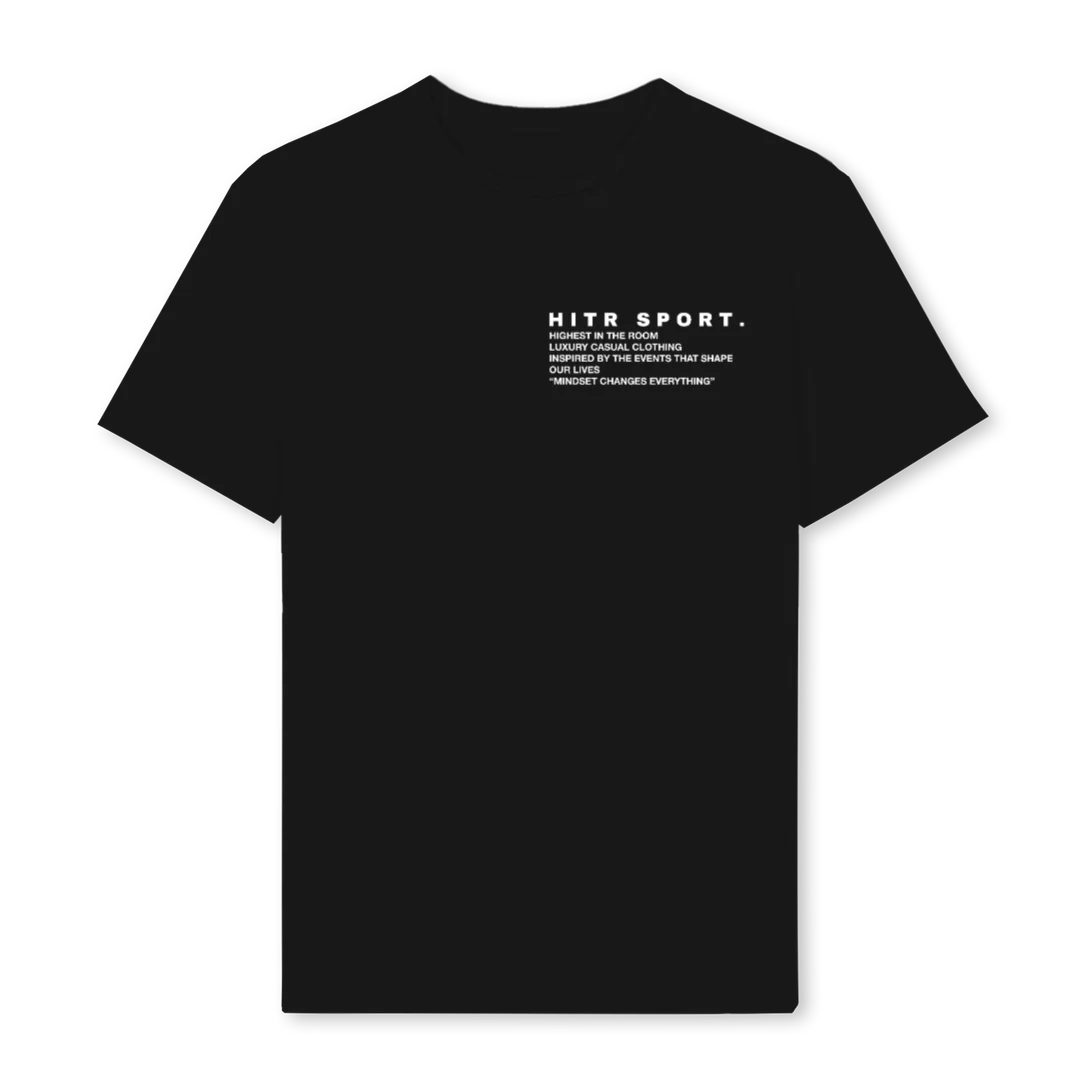 HITR WORDING T SHIRT Black Regular Tee.