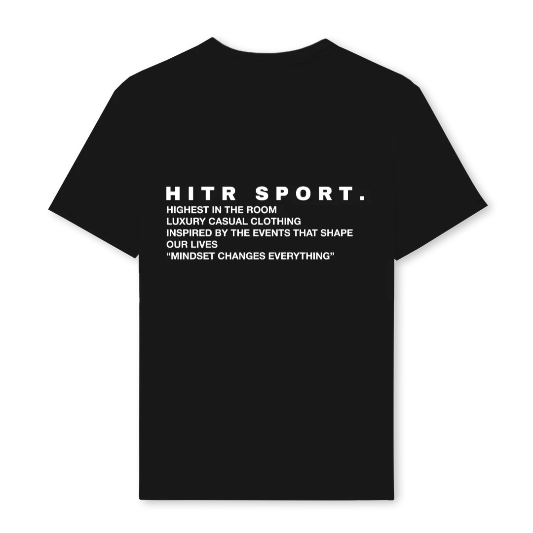 HITR WORDING T SHIRT Black Regular Tee. - Image 2