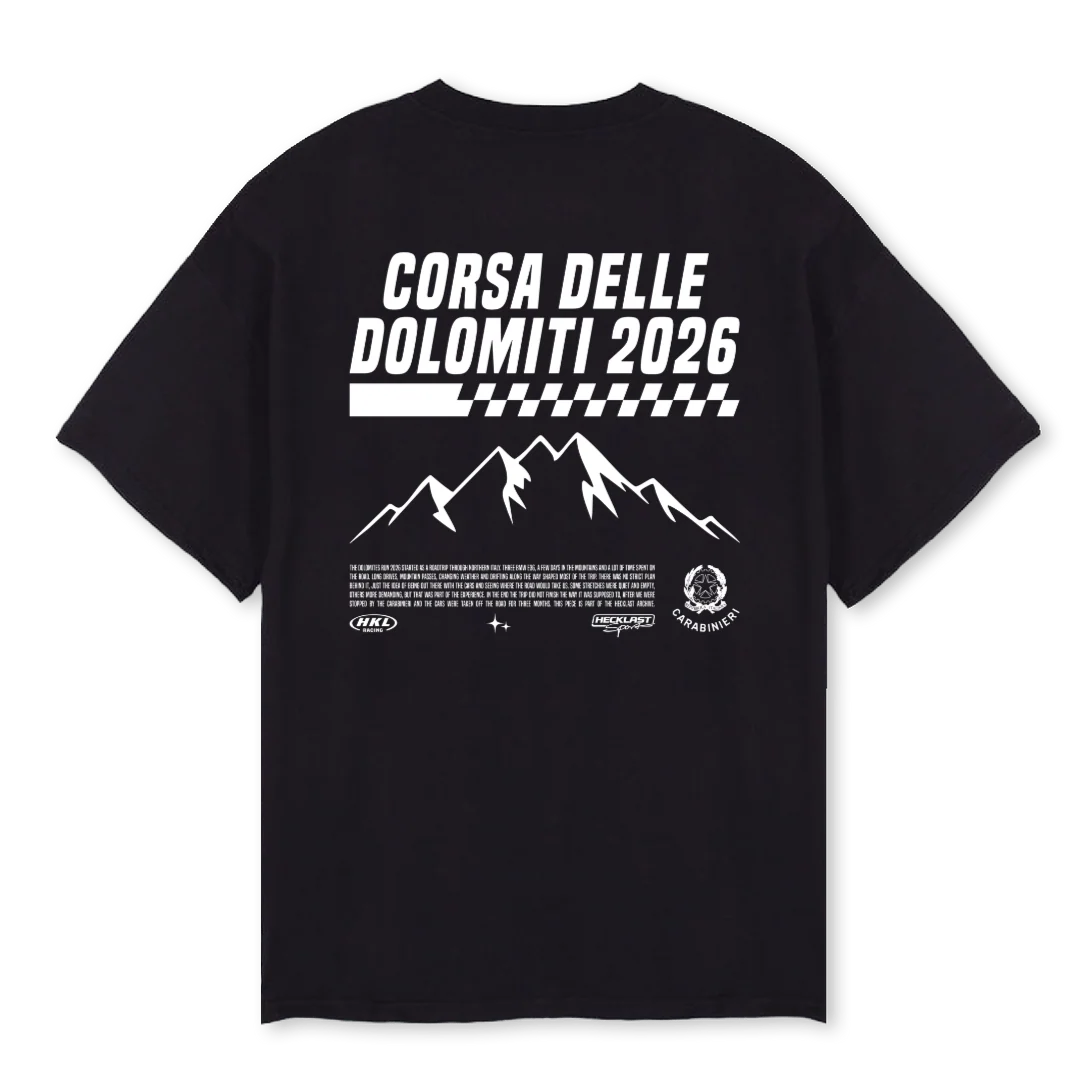 HL DOLOMITENRUN Black Oversized Tee. - Image 2