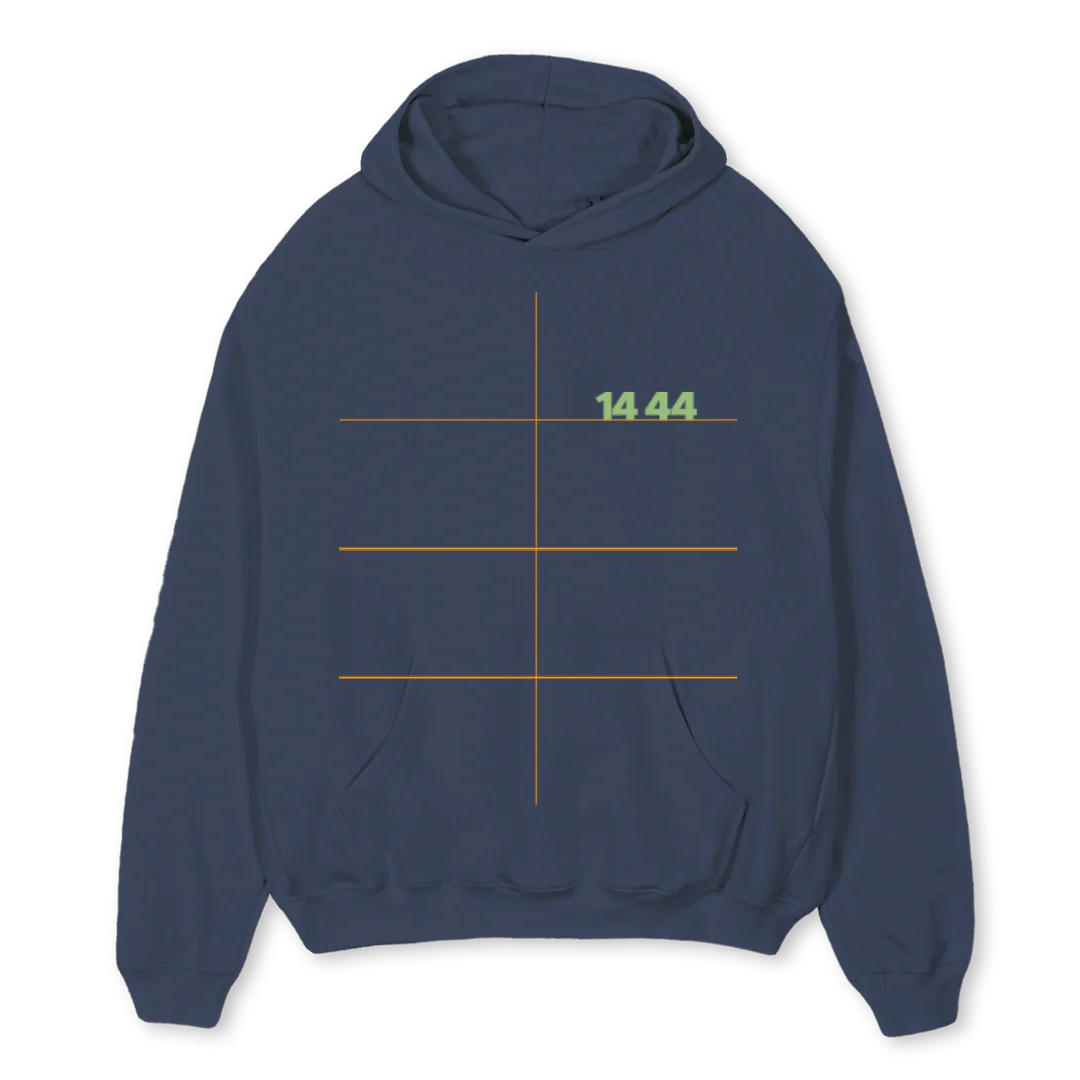 HNBISYGTWO Navy Blue Oversized Hoodie.