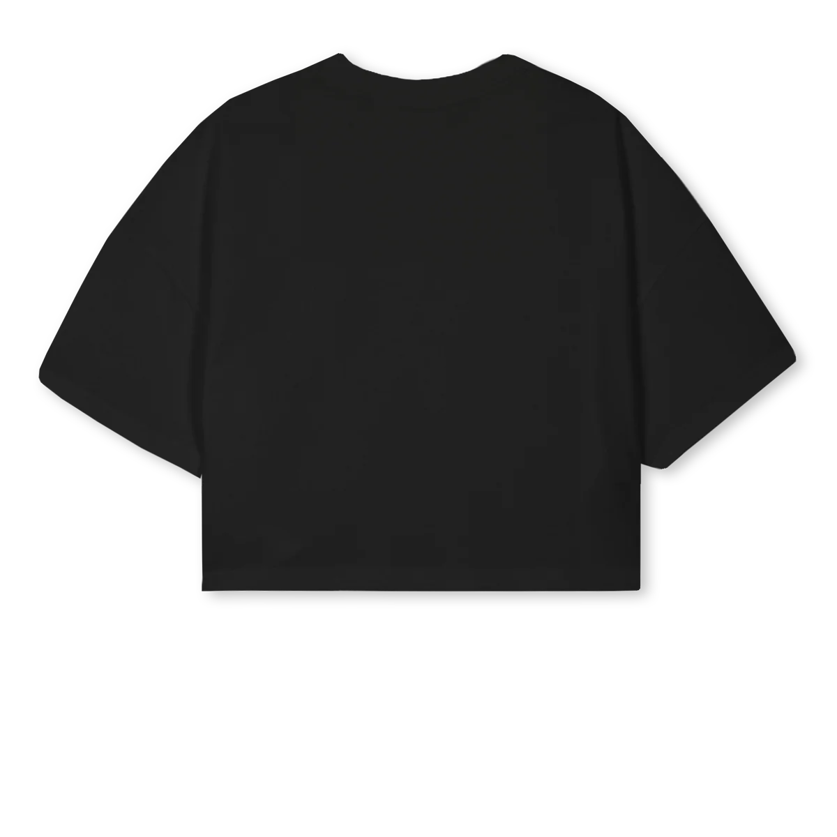 HOGBLACKCROP Black Cropped Oversized Tee. - Image 2