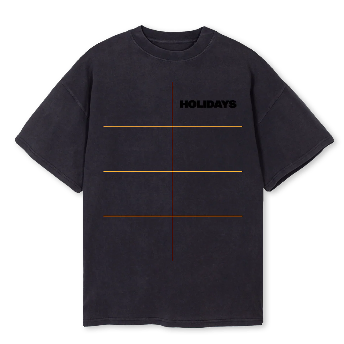 HOLITSHIRTBLACK Vintage Black Oversized Tee.