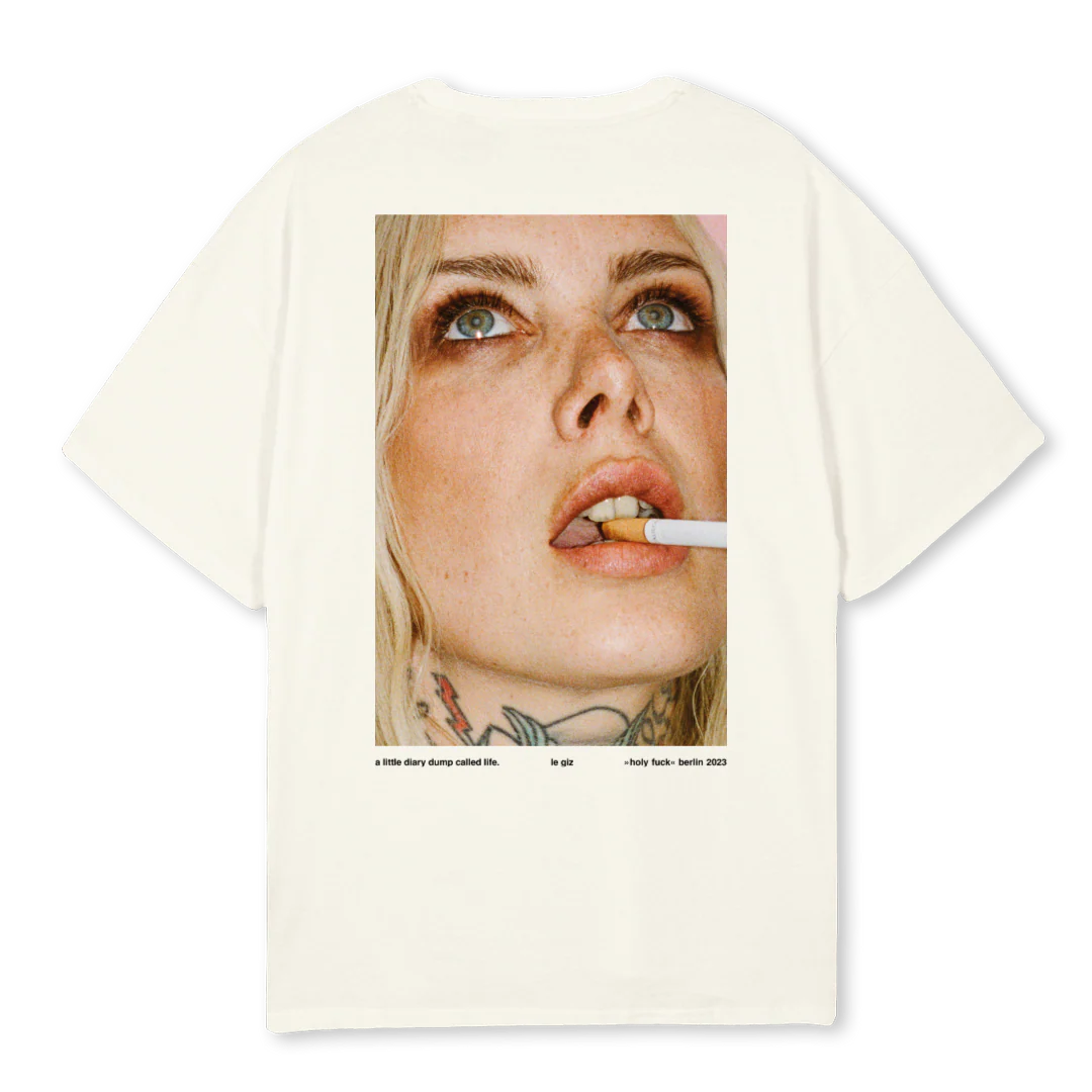 HOLY FUCK Cream Oversized Tee. - Image 2