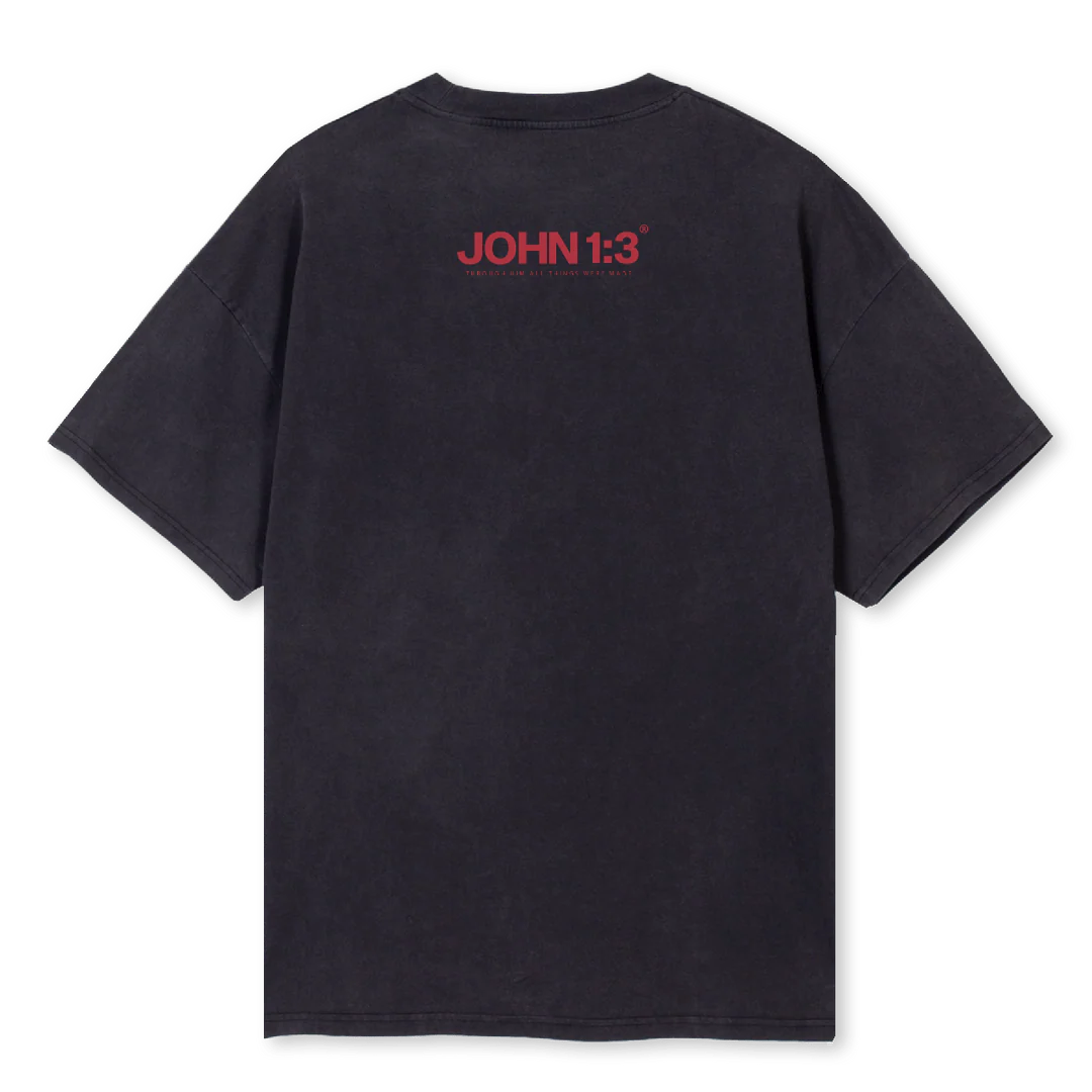 HOLYSPIRITTSHIRT Vintage Black Oversized Tee. - Image 2