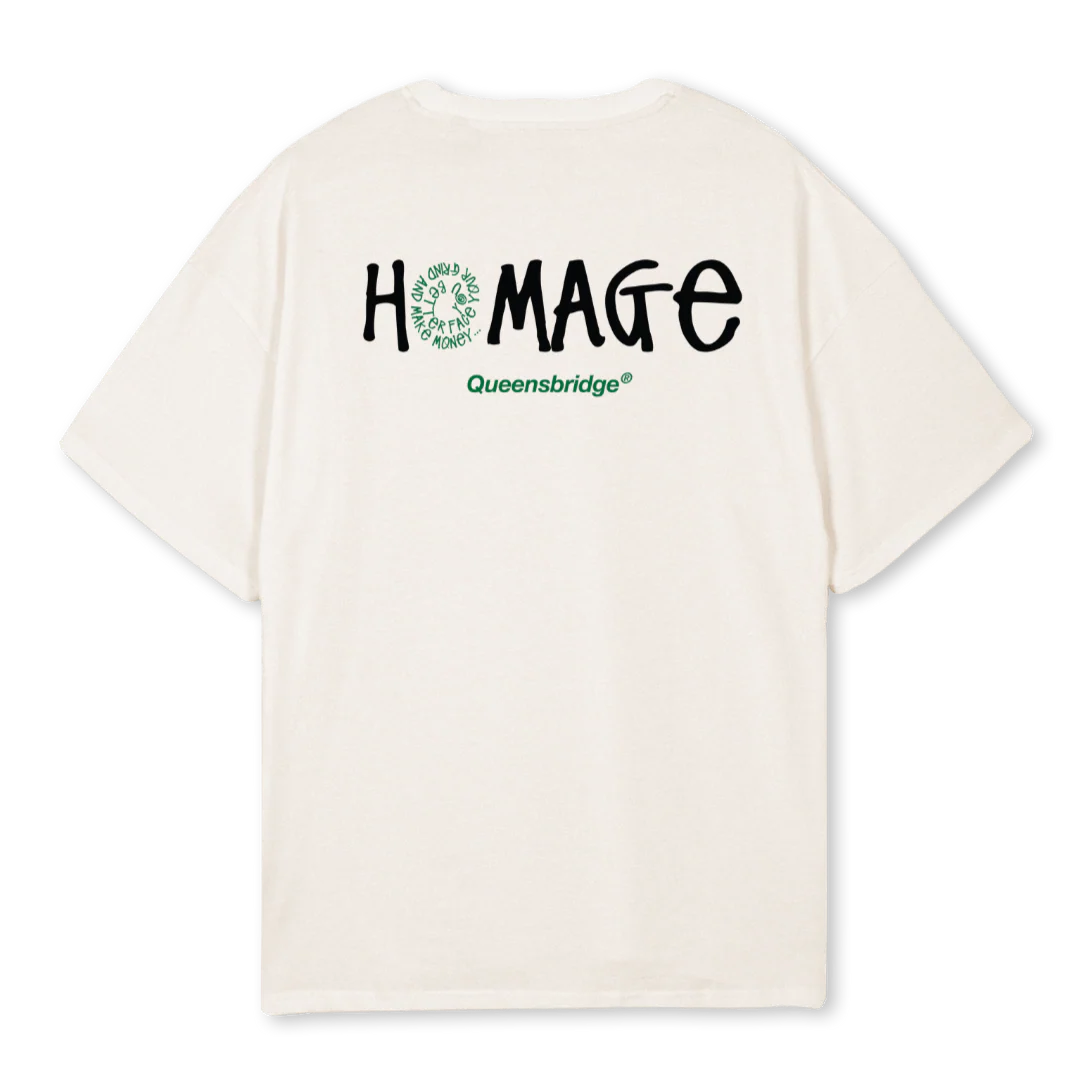 HOMAGET Vintage White Oversized Tee. - Image 2