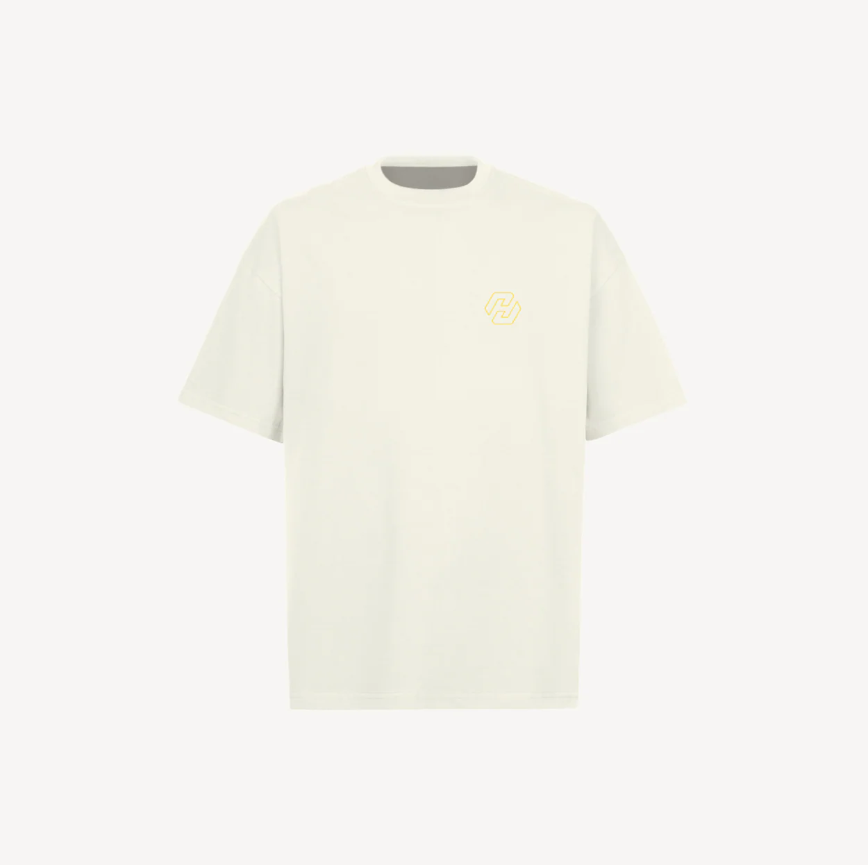 HOMMELOGOEMB_3 Vintage White Oversized Tee.