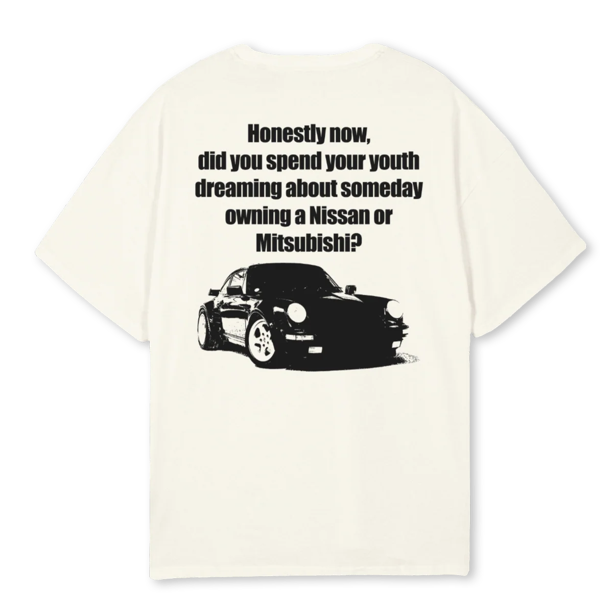 HONESTLY Cream Oversized Tee. - Image 2