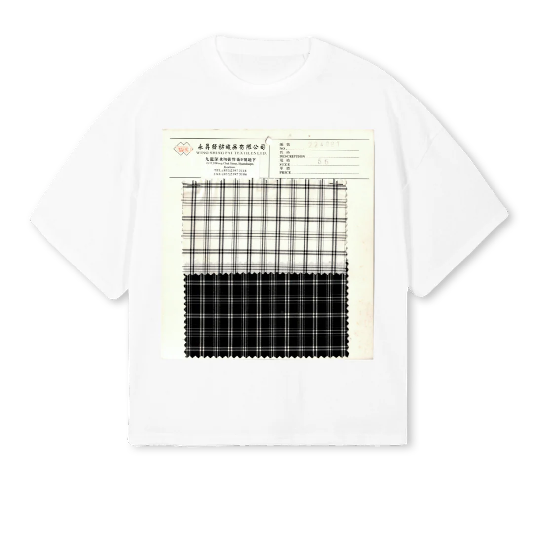 HONGKONGBW White Oversized Boxy Tee.