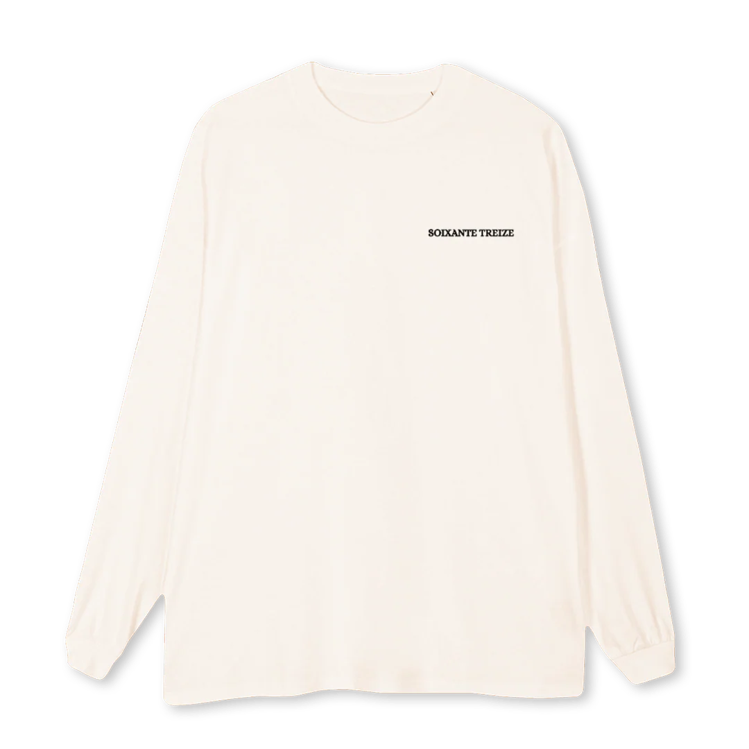 HONNEUR Vintage White Oversized LS Tee.