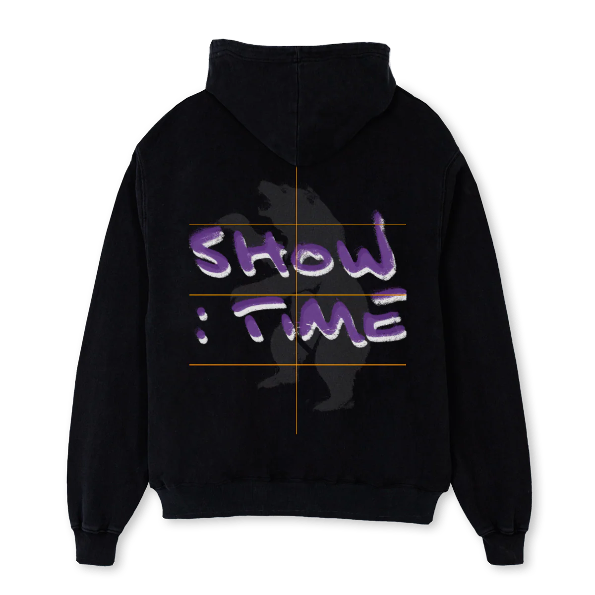 HOODBLACKBEERWHITE Black Oversized Hoodie. - Image 2