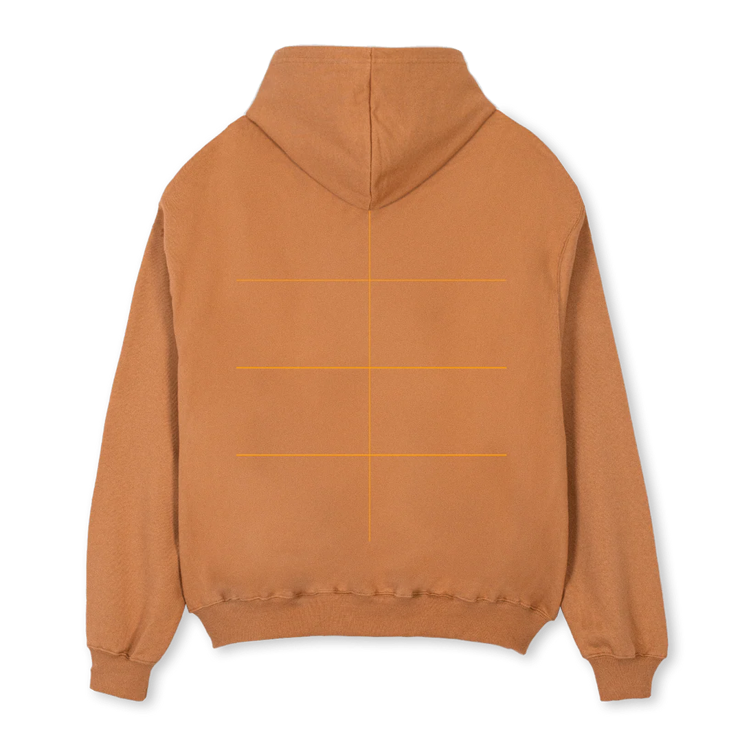 HOODCAMEL Camel Oversized Zipped Hoodie. - Image 2