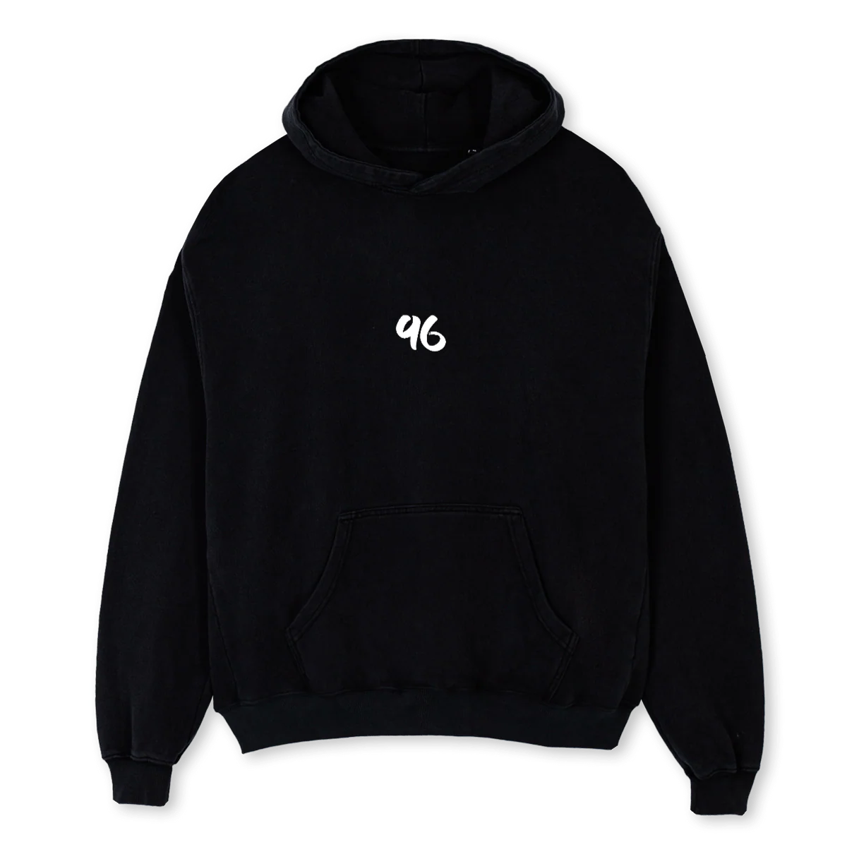 HOODIE BASIC Black Oversized Hoodie.