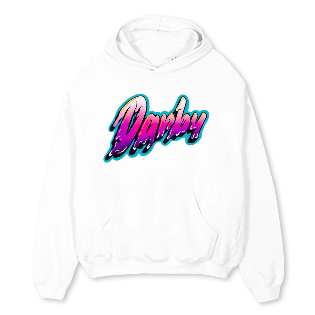 HOODIEBIGLOGO White Oversized Hoodie.