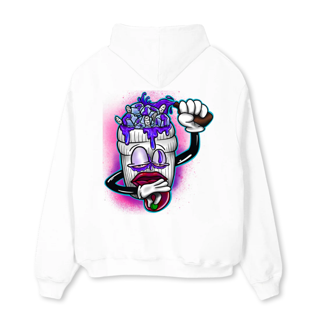 HOODIEBIGLOGO White Oversized Hoodie. - Image 2