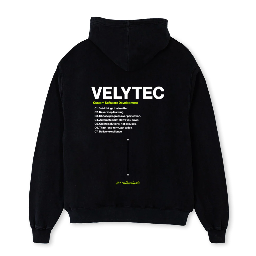 HOODIEBLACKGLOWAAA Black Oversized Hoodie. - Image 2