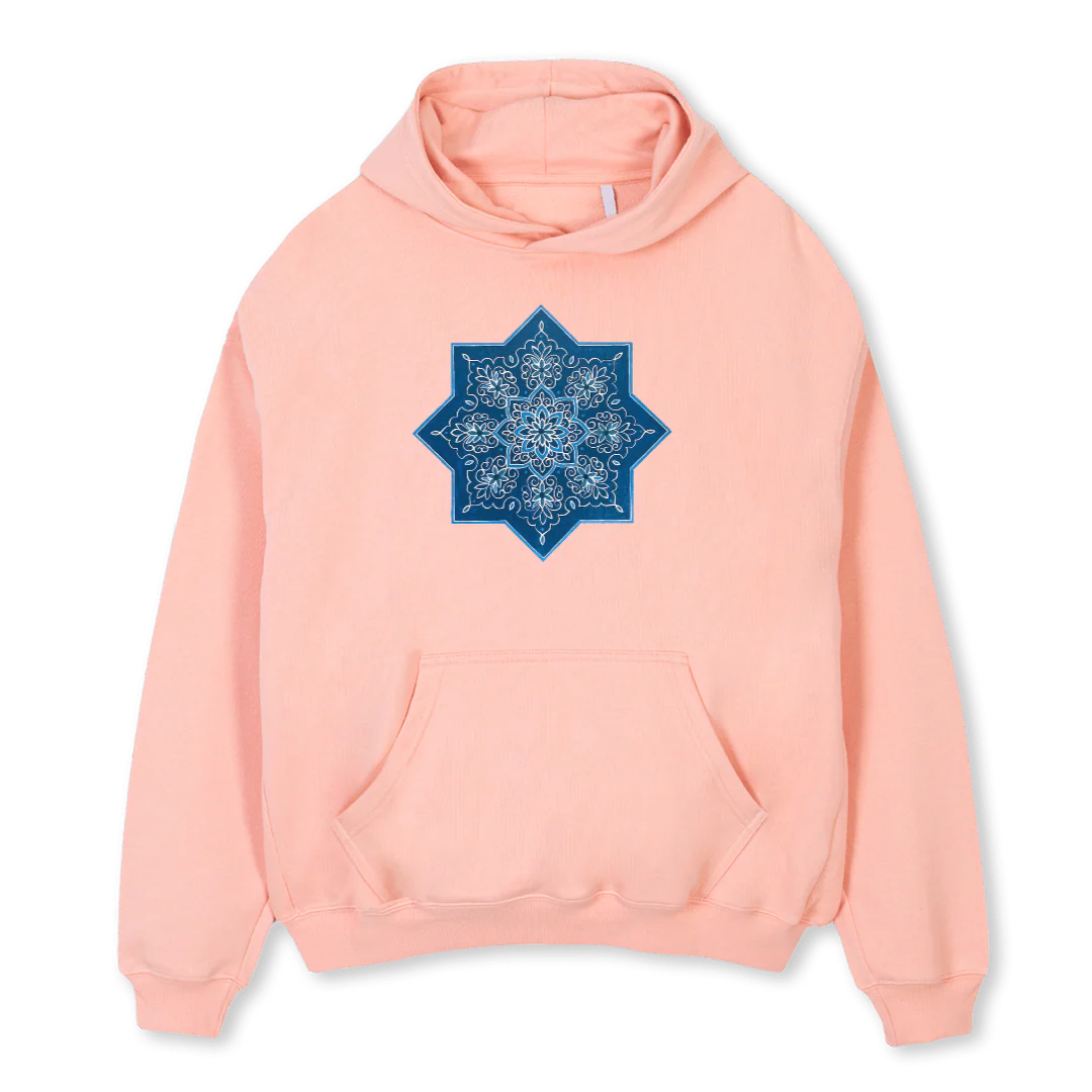 HOODIEOVERFLOWER Pink Clay Oversized Hoodie.