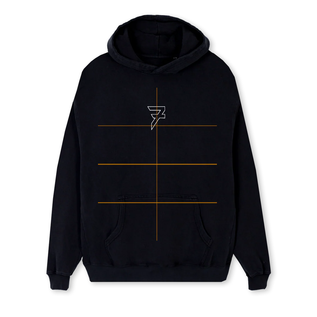 HOODIESAMPLE Black Regular Hoodie.