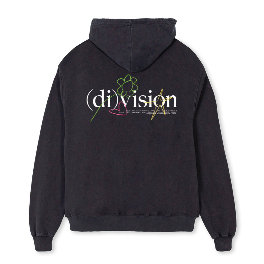 HOODIESAMPLEBLACK Vintage Black Oversized Zipped Hoodie. - Image 2