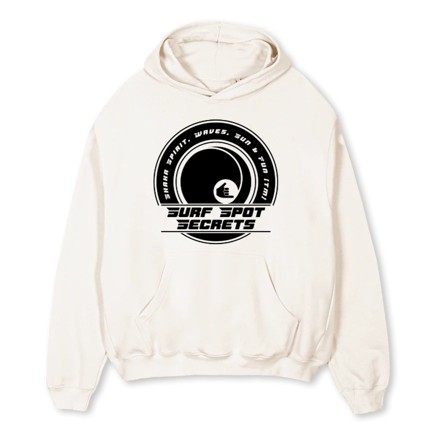 HOODIETWOSIDED Vintage White Oversized Hoodie.