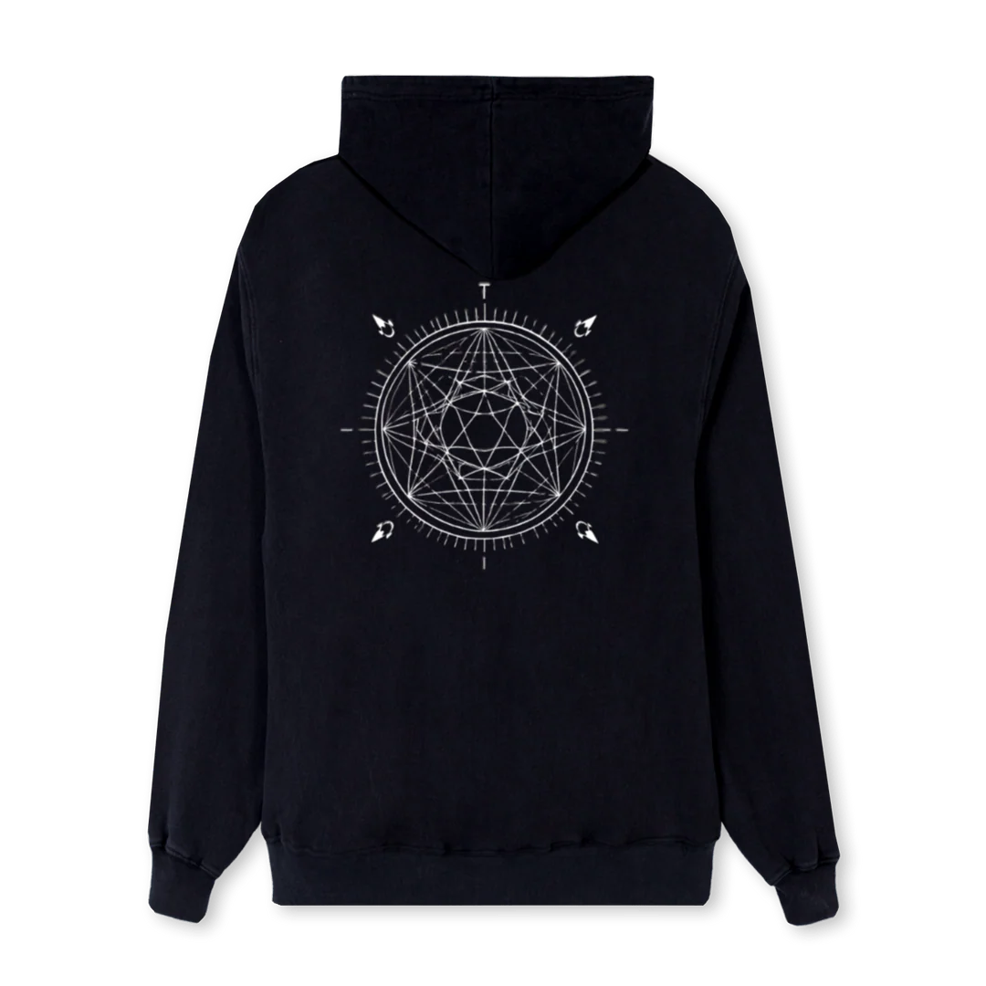 HOODIEZREGZHZE Black Regular Hoodie. - Image 2